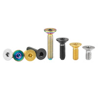 Wanyifa Titanium Bolt M5x10 12 15 20 25 30mm Countersunk Flat Hex Head Screw Fixing Fasteners
