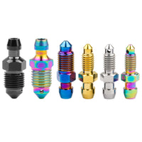 WanyifaチタンボルトブリードニップルM10x1.0 / 1.25mmピッチモーターサイクルキャリパーオイルドレンデフレーションスクリュー