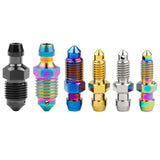 WanyifaチタンボルトブリードニップルM10x1.0 / 1.25mmピッチモーターサイクルキャリパーオイルドレンデフレーションスクリュー
