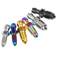 WanyifaチタンボルトブリードニップルM10x1.0 / 1.25mmピッチモーターサイクルキャリパーオイルドレンデフレーションスクリュー