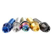 Wanyifa Titanium Bolt M4x15.3mm Taper Torx Head Screw With Washers For Ritchey C260 Bicycle Stem