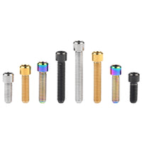 Wanyifa Titanium Bolt M4x10 13.5 15 20 25mm Small Cap Allen Key Head Screw for Bicycle Rear/front Derailleur H/L Adjustment