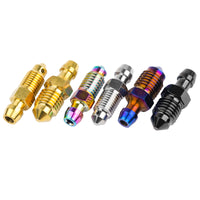 WanyifaチタンボルトブリードニップルM10x1.0 / 1.25mmピッチモーターサイクルキャリパーオイルドレンデフレーションスクリュー