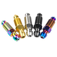WanyifaチタンボルトブリードニップルM10x1.0 / 1.25mmピッチモーターサイクルキャリパーオイルドレンデフレーションスクリュー