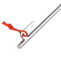 Wanyifa Titanium Alloy High Strength Tent Pegs 165mm 250mm Stakes With Rope For Camping Outdoor Ground 6/10pcs