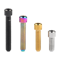 Wanyifa Titanium Bolt M4x10 13.5 15 20 25mm Small Cap Allen Key Head Screw for Bicycle Rear/front Derailleur H/L Adjustment