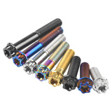 Wanyifa Titanium Bolt M10x15 20 25 30 35 40 45 50 55 60 65 70 75 80 85 90mm Flange Torx T50 Head Screw For Motorcycle Pitch 1.25mm
