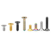 Wanyifa Titanium Bolt M5x10 12 15 20 25 30mm Countersunk Flat Hex Head Screw Fixing Fasteners