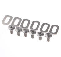 Wanyifa Titanium Bolts Spacers M5 for LOOK KEO Road Bike Clipless Pedals Cleats Self-locking Pedals Set Kit