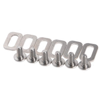 Wanyifa Titanium Bolts Spacers M5 for LOOK KEO Road Bike Clipless Pedals Cleats Self-locking Pedals Set Kit