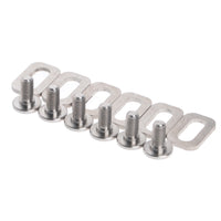Wanyifa Titanium Bolts Spacers M5 for LOOK KEO Road Bike Clipless Pedals Cleats Self-locking Pedals Set Kit