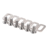 Wanyifa Titanium Bolts Spacers M5 for LOOK KEO Road Bike Clipless Pedals Cleats Self-locking Pedals Set Kit