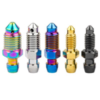 WanyifaチタンボルトブリードニップルM10x1.0 / 1.25mmピッチモーターサイクルキャリパーオイルドレンデフレーションスクリュー