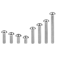 Wanyifa Titanium 1/4-20 US Standard Bolt 3/8"  5/8"  3/4"  1"  1-1/4"  1-1/2"  1/2"  2"  Button Hex Allen 20 TPI Coarse Thread (UNC) Full Threaded US Standard Screw