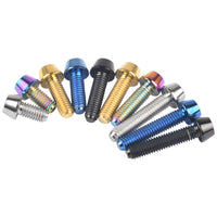 Wanyifa Titanium Bolt M4x8 10 12 15 20mm Taper Hex Head Screw for Bike Fasteners