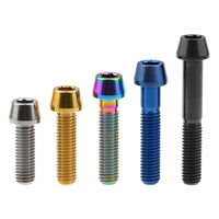 Wanyifa Titanium Bolt M8x15 20 25 30 35 40 45 50mm Taper Hex Allen Key Head Screw For Bicycle Motorcycle Car