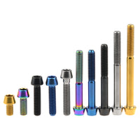 WanyifaチタンボルトM6x1015 16 18 20 25 30 35 40 45 50 55 6065mmテーパーヘッドアレンキースクリュー自転車ヘッドセットブレーキボルト用