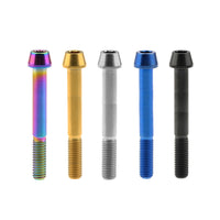 Wanyifa Titanium Bolt M8x15 20 25 30 35 40 45 50mm Taper Hex Allen Key Head Screw For Bicycle Motorcycle Car