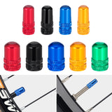 Wanyifa Aluminum Alloy Presta Schrader Bicycle Tire Valve Caps Dust Covers Bicycle Bike Tyre 100pcs